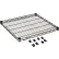 Étagère en fil métallique recouverte d'époxy noir Nexel® , 24" de largeur x 24" de profondeur