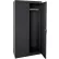 Armoire Sandusky® Classic entièrement soudée, porte pleine, 36" de largeur x 24" de profondeur x 72" de hauteur, noir texturé