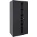 Armoire de rangement haute Sandusky® Elite à usage intensif, calibre 22, 36" de largeur x 24" de profondeur x 72" de hauteur, noir texturé