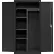 Sandusky® Elite All-Welded Combination Storage Cabinet, Solid Door, 36"W x 18"D x 72"H, Black