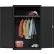 Armoire Sandusky® Elite entièrement soudée, porte pleine, 46" de largeur x 24" de profondeur x 72" de hauteur, noir texturé