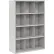 Armoire de rangement Sandusky® « Cubbie », 12 compartiments, façade ouverte, acier, 46" de largeur x 18" de profondeur x 66" de hauteur, gris tourterelle