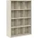 Armoire de rangement Sandusky® à compartiments, 12 ouvertures, façade ouverte, acier, 117 cm L x 46 cm P x 168 cm H, couleur mastic