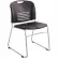 Safco® Vy Plastic Stacking Chair with Sled Base - Black - Pack of 2