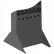 Socle en acier, noir