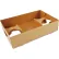 Plateau repas et boissons SCT® à 4 coins rabattables, 10" de largeur x 6-1/2" de profondeur x 2-1/2" de hauteur, brun, lot de 250