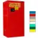 Armoire à peinture/encre Securall® 20 gallons, à fermeture automatique, rouge