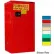 Securall® 20-Gallon, Self-Close, Paint/Ink Cabinet Yellow