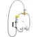 Robinet de lavabo Speakman Eyesaver avec mitigeur thermostatique, SEF-9000-TW, chromé et jaune