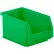 SSI Schaefer Plastic Stacking Bin, Hopper Front, 9-1/4"L x 5-7/8"W x 5"H, Green