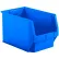 Bac empilable en plastique SSI Schaefer, à trémie frontale, 50,2 cm (L) x 31,1 cm (l) x 30,5 cm (H), bleu