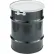 Fût Skolnik à ouverture totale en acier au carbone avec revêtement époxy-phénolique, capacité de 10 gallons, noir