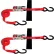 Sangle d'arrimage à cliquet Snap-Loc® avec crochet en S, capacité de 1134 kg (2500 lb), 2,5 cm x 2,4 m (1 po x 8 pi), paquet de 2