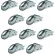 Anneau de fixation multi-usage Snap-Loc® E-Track pour sangles à crochets, cordes et câbles, lot de 10