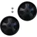 Kit de roulettes Rubbermaid® 8", avec capuchons de protection, noir - FG9W27M10000