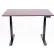 Luxor 60" Electic Stand Up Desk - 3-Stage Dual-Motor - Dark Walnut Top with Black Frame