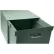 Tiroir à dossiers empilable Stackbin en acier, 14" de largeur x 16" de profondeur, gris
