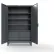 Armoire combinée robuste Strong Hold® avec serrure CompX 150, 48" de largeur x 24" de profondeur x 78" de hauteur, gris foncé