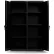 Armoire « Double Shift » Stronghold à usage intensif, 6 étagères, calibre 18, 48" de largeur x 24" de profondeur x 72" de hauteur, noire