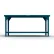 Table d'atelier Strong Hold® Extreme Duty avec 1 étagère, bords carrés en acier, 30" de largeur x 24" de profondeur x 34" de hauteur, bleue