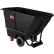 chariot basculant Suncast® à usage commercial standard en MDPE, capacité de 1/2 yard cube, charge maximale de 800 lb, noir - Lot de 4