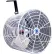 Ventilateur de circulation Versa-Kool 12" VK12, avec grilles de protection coniques, cordon et support, 115/230 V, 1470 CFM