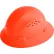 Jackson Safety Advantage Full Brim Hard Hat, Vented, 4-Pt. Ratchet Suspension, Hi-Vis Orange