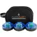 Kit de balises DEL FlareAlert Pro à alimentation par piles, bleu, B3-FP-B