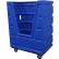 chariot de manutention de vrac, capacité de 1 000 lb, 48" x 28" x 66", bleu - Techstar 1800B