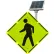 2180-00232 Panneau clignotant BlinkerSign® DEL pour passage DEL W11-2, 36" de large, à énergie solaire