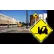 2180-05476 Panneau clignotant BlinkerSign® « DEL  » représentant un « symbole de chariot élévateur », 30" de large, jaune, à énergie solaire