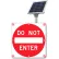 2180-C00067 BlinkerSign® Panneau clignotant « DEL » (Interdiction d'entrer) R5-1, 30" de large, rouge, à énergie solaire
