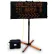 Ensemble Tapco® Instalert 24, comprenant un poteau portable, un port USB, un boîtier d'alimentation Powercase 36, 24" de largeur x 60" de hauteur, noir