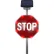 Panneau clignotant LegendViz® STOP avec 8 feux clignotants rouges périphériques DEL, 36" de largeur x 6" de profondeur x 36" de hauteur, blanc/rouge