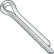 M2.5 x 32mm Cotter Pin - Steel - Zinc - DIN 94 - Pkg of 100