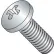 Vis de machine 10-24 x 3/8" - Tête bombée à empreinte Phillips - Acier - Zinguée - Lot de 100