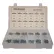 Assortiment de 520 rondelles de blocage à denture interne/externe - n° 6 à 3/8" - acier - zingué