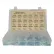 Assortiment de 330 vis à métaux - n° 6 à 1/4" - tête plate ou cruciforme - acier - zinguées