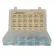Assortiment de 400 vis à métaux - n° 6 à 1/4" - tête plate ou cruciforme - acier - zinguées