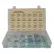 Assortiment de 330 vis à métaux - n° 6 à 1/4" - tête bombée à empreinte cruciforme - acier - zinguées