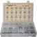 Assortiment de 275 vis à tôle (autotaraudeuses) - n° 6 à n° 14 - tête ovale Phillips - acier - zinguées