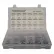 Assortiment de 270 vis à métaux - du n° 6 au 1/4" - tête plate ou cruciforme - acier inoxydable 304
