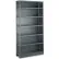 Tri-Boro Boxer 6 Shelf, 18 Ga Closed Perforated Steel Shelving, Add On, 36"Wx18"Dx85"H, Dark Gray