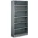 Tri-Boro Boxer 6 Shelf, 18 Ga Closed Perforated Steel Shelving, Starter, 36"Wx12"Dx97"H, Dark Gray