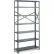 Tri-Boro T-Bolt 7 Shelf, 20 Ga Open Steel Shelving Unit, Add On, 42"W x 12"D x 87"H, Dark Gray