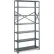 Étagère Tri-Boro T-Bolt à 7 tablettes, structure en acier ajouré de calibre 20, module de base, 42" de largeur x 12" de profondeur x 87" de hauteur, gris foncé