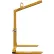 Chariot élévateur vertical Strong-bac, réglable, capacité de 2 tonnes, longueur de fourches de 43", jaune, ouverture de 2" x 4"