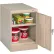 Tennsco® Standard Desk Height Cabinet, 19"W x 24"D x 30"H, All-Welded, Sand