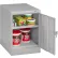 Armoire Tennsco® à hauteur standard de bureau, 19" de largeur x 24" de profondeur x 30" de hauteur, entièrement soudée, gris clair