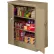 Tennsco® Deluxe Heavy Duty Counter Height Storage Cabinet, 22 Gauge, 36"W x 18"D x 42"H, Black